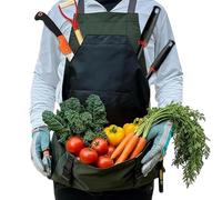 Generico Gardening Apron, Waterproof Work Smock, Cross Back Harness, Heavy Duty Storage Gear, for Women Men Gardeners Yard Farm Orchard Fruits Vegetables Picking Landscaping Collecting Use 335 grams