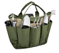 Generico Gardening Bags For Tools - Waterproof Multi Pocket 8 Side Storage Tote Tool Organizer Bag, Garden Tool Storage Pouch For Trowels Gloves Wrenches Scissors Planting
