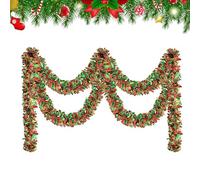 Genérico Garland artificiale - Pine Garlands | Christmas Garland, Christmas Tree Tinsel for Party Birthday Halloween Thanksgiving Photo Parties Artificial Olive Vine Indoor