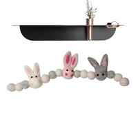 Generico Garland Bunny di Pasqua, Happy Pasqua Bunny Garland, Felt Garland Garland Bohemia Banner di Coniglio, DOVERE della della della GUANDA della GUERA della Cosa per PARTENZE MENATE