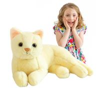 Generico Gatto Peluche - Animale di gatto realistico | Giocattolo della peluche del cuscino del gatto 3D, giocattolo della peluche sveglio Giocattolo realistico Ottimo regalo per i bambini