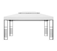 Generico Gazebo da Giardino in Acciaio Verniciato 4x3x2,7 m Bianco,Bianco,32.3kg,47956