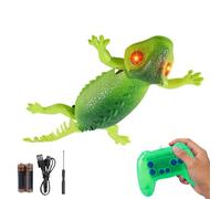 Generico Gecko Wall Crawling Toy - Remote Control 2-mode Light Up Fun Crawling Game,Prank Toys Wall Crawler Gecko - for Prechoolers Kindergarten Students Boys Kids Daughter Son Children