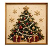 Generico Gem Painting Kit | Christmas Handcrafted Wall Decor With Frame