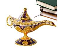 Generico Genie Lamp - Retro Legend Decor, Detachable Top Table Ornament | Long Lasting Creatives Modern Design Vintage Fantasy Lamp Home Party Wedding Centerpiece Wishing Display Collectible
