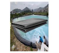 Generico Geomembrane Pond Liner - Black Woven Aquaculture Liner for Fish Pond, Water Tank & Reservoir, Heavy Duty Waterproof Membrane(Thick 0.3mm,164x6.6ft)