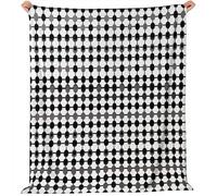 Generico GeometricoCerchioSimmetria Coperta In Pile Di Flanella, In Bianco E Nero Coperta Bambini Decorazioni Casa - Morbida E Calda Per Ragazzi E Ragazze Divano Coperta 150 x 200 cm