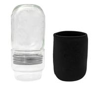 Generico Germination Pot Kit - Upgraded Germination Kit | Wide-Mouth Quart Jar With Ģermination Lid | Light-Blocking Sleeve And Drainage Lid, Premium Sprouting Station For Home Gardening