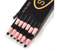 Generico Gesso da sarta 1/10/20/30 Pezzi/Set di pennarelli cancellabili for Tessuti, Gesso for Sartoria, Patchwork, Abbigliamento Fai da Te, Set Attrezzi Cucito, Accessori for Ricamo(Black-12pcs)