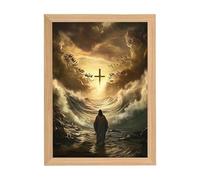 Genérico Gesù Luce Notturna, Luce LED 4D di Cristo | decorativo cristiano religioso con funzione LED per la decorazione della camera da letto, la casa, la Pasqua, il compleanno