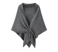 Generico Gettoreach Women's Solid Color Scarf, Gettoreach Knitted Pashmina Shawl Wraps,2026 New Pashmina Shawl Wraps for Women (dark gray)