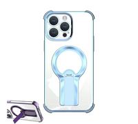 Generico Geupday/Auraedge Magnetic Kickstand Phone Case with Glossy Finish, Four Corners Airbag Drop Protection Magnetic Stand Cases (For iPhone X/XS,Blue)