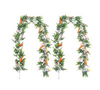 Generico Ghirlanda di Pasqua Pastello - Decorazione Artificiale da 175 Cm, Set di Ornamenti Primaverili da Appendere, Decorazioni per Feste in Colori Tenui, Adatto per Decorare Le Mensole del | F