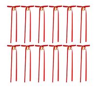 Genérico Ghirlanda di Rosso, Natale con Campana - Fiocchi in Velluto per Feste - per Interni Esterni Casa Festa Natalizia Inverno Parete Mensola