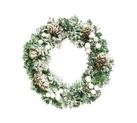 Generico Ghirlanda Natalizia con Corona Natalizia per Porta Christmas Wreath Artificiale Ghirlanda con Porta Natale Corona Festone Verde Decorazione Casa