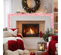 Generico Ghirlanda Natalizia con Luci a LED 20 m Rosa,Rosa,7kg,329200