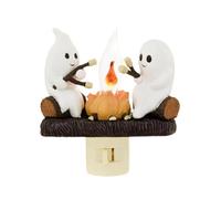 Generico Ghost Campfire Nightlight | Ghosts Campfire Flicker Flame Nightlight | LED Small Electric Faux Night Light, Cute Halloween Indoor Decorations For Family Friends