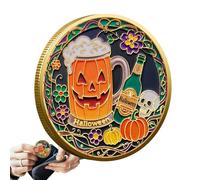 Generico Ghost Collectible Coin - Halloween Challenge Coin, Horror Art Commemorative | Vintage Display Decoration Collectors Token, Spooky Halloween Souvenir for Enthusiasts Fans Men Women Gift Pa
