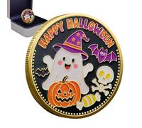 Generico Ghost Collectible Coin - Halloween Challenge Coin, Horror Art Commemorative | Vintage Display Decoration Collectors Token, Spooky Halloween Souvenir for Enthusiasts Fans Men Women Gift Pa