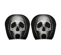 Generico Ghost Face Headrest Covers 2 Pack Elastic Car Seat Headrest Covers