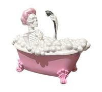 Genérico Ghost Figurine - Halloween Resin Sculpture Ghost | Halloween Figurine | Pink Bathtub Haunted House Seasonal Scene Prop For Family Friends Classmates Collecting Enthusiasts | 14cm/5.51 Inches