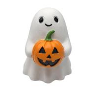 Generico Ghost Figurine - Resin Cute Ghost Holding Pumpkin Table Decor