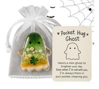 Generico Ghost - Lightweight, Emotion Support Ghost | Portable Pocket Comfort Ghosts | Cute Mini Charm for Home, Travel Celebration or Students on Campus Halloween Students