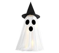 Generico Ghost Night Light, Ghost Decorations, Classic Design Festive Accent Hat Accessory Safe Display Kids Friendly Compact Setup, Spooky Lamp for Holiday Seasonal Celebrations