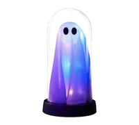 Generico Ghost Night Light, Halloween Night Light, 7.48 Inches Lights Up Ghost in Cloche | Scary Cute LED Battery Operated Tabletop Lamp for Party, Kitchen, Holiday, Halloween & Mantel Decoration