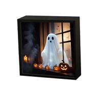 Generico Ghost Picture Night Light - Haunted Picture Light | Haunted Pictures Lights, Ghost Picturre Frame Desktop Lamp, Small Table Lamp Exquisite Indoor Painting Decor For Ambiance Enhancement