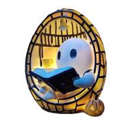 Generico Ghost Reading Book Light - Color Changing LED Decor | LED Adorable Ghost Reading Decor Color Changing Light | Table Centerpiece Lamp For Readers Adults Kids Bedroom Study Room Halloween