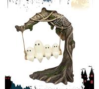 Generico Ghost Swing - Halloween Ghost On Tree Swing - Cute Resin Figurine Ornaments Scary Desktop Decorative Accessories For Table Fireplace Yard Haunted Mantel Porch Party