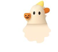 Generico Ghostees Mystery Phone Buddy, Cute Halloween Ghost & Pumpkin Phone Topper, Mini Stick-On Decorative Figure for All Mobile Phones, Fun Desk Accessory (#F)