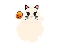 Generico Ghostees Mystery Phone Buddy, Halloween Cute-Ghost Phones Charm Cute Cling Decoration, Stick-On Halloween Ghost & Pumpkin Phone Topper For All phones (A)