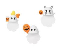 Generico Ghostees Mystery Phone Buddy, Halloween Cute-Ghost Phones Charm Cute Cling Decoration, Stick-On Halloween Ghost & Pumpkin Phone Topper For All phones (3Pcs*e f g)