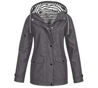 Generico Giacca a Vento Donna Comodo Con Cappuccio Zip Abbigliamento Coppia Antivento Traspirante Per Autunno E Invernale Giacca Impermeabile Casual Per Jogging Escursionismo Sportivo E Outdoor Sport