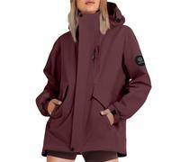 Generico Giacca a Vento Donna Leggera con Cappuccio, Giacca Impermeabile Casual per Primavera e Autunno, Ideale per Viaggi e Attività all'Aperto, Multi-Tasca Funzionale