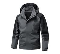 Generico Giacca Antivento Uomo, Giacca Leggera Uomo Felpa Loose Fit Washed Duck Insulated Active Cappotto Invernale Impermeabile con Cappuccio Taglia Forte Sweater a Vento Tecnica