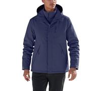 Generico Giacca Autunno Uomo - Giacca Termica Antivento Cappuccio Staccabile Fodera Pile Escursionismo Campeggio Abbigliamento Casual Outdoor Invernale Impermeabile Leggera