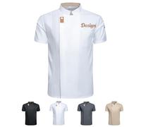 Generico Giacca Cuoco Personalizzabile Con Logo Text, Divisa Da Chef Personalizzata Camicia Da Cucina Moderna E Leggera, Per Pizzeria Hotel Panetteria Ristorante Mensa