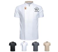 Generico Giacca Cuoco Personalizzabile Con Logo Text, Divisa Da Chef Personalizzata Camicia Da Cucina Moderna E Leggera, Per Pizzeria Hotel Panetteria Ristorante Mensa