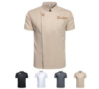 Generico Giacca Cuoco Personalizzabile Con Logo Text, Divisa Da Chef Personalizzata Camicia Da Cucina Moderna E Leggera, Per Pizzeria Hotel Panetteria Ristorante Mensa