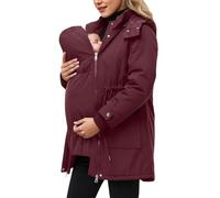 Generico Giacca da portare per neonati, giacca premaman, moda premaman, giacca invernale 3 in 1 per la gravidanza, cappotto premaman, giacca invernale per la gravidanza