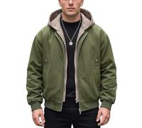 Generico Giacca da Uomo In Camoscio Cropped con Risvolto,Cappotto Vintage Autunnale per Outdoor e Quotidiano,Giacche Outdoor Casual,Bomber Monocolore Antivento,Giacca Sportiva con Colletto