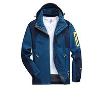 Generico Giacca da Uomo Invernale Jacket Softshell Manica Lunga Media Slim Fit Parka Riscaldato Taglie Forti Zip Addensare Giubbotto Stile Casual Boscaiolo Costume Uniforme Carnevale