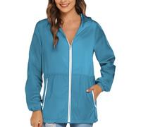 Generico Giacca Di Pelle Donna Raincoat Leather Jacket Abiti Tinta Unita Per Uomo E Cappotti Da Donna Per Uomo Sottile Giacca Leggera Giubbino Di Jeans Sky Blue L