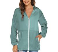 Generico Giacca Di Pelle Donna Raincoat Leather Jacket Abiti Tinta Unita Per Uomo E Cappotti Da Donna Per Uomo Sottile Giacca Leggera Giubbino Di Jeans Light Green L