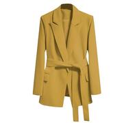 Generico Giacca Di Pelle Piumini Donna 100 Grammi Top Da Donna 2024 Nuovo Con Lacci Che Dimagrisce Temperamento Sottile Alla Da Strada Felpa Invernale Giubbino 100 Gr Yellow L