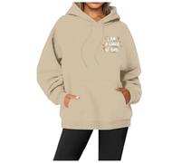 Generico Giacca Donna Autunno Solid Color Felpa da Cappuccio Maniche Lunghe Personalizzata Super Soft Touch Allentato Casual in Maglia Hoodie Allentata Hip Hop 2025 Nuovi