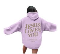 Generico Giacca Donna Autunno Solid Color Felpa da Cappuccio Maniche Lunghe Personalizzata Super Soft Touch Allentato Casual in Maglia Hoodie con Tasche Adolescenti attività All'Aperto